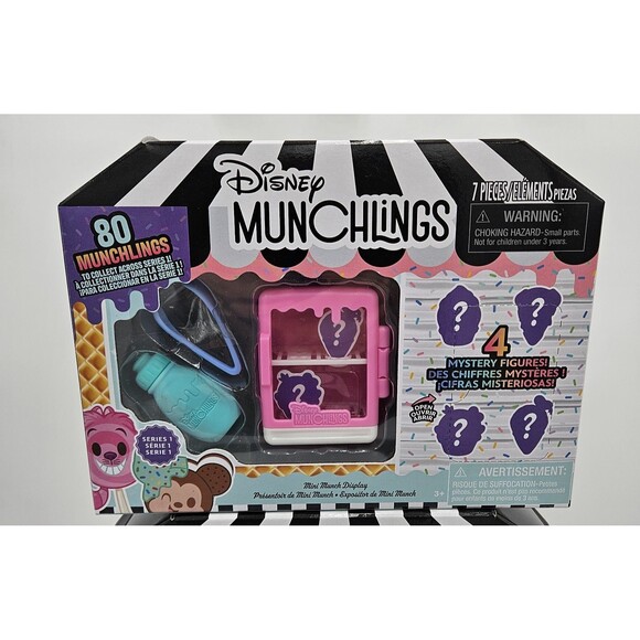 Disney Munchlings Mini Munch Display Playset 4 Figures In Each Series 1 Lot Of 2 - Picture 3 of 6